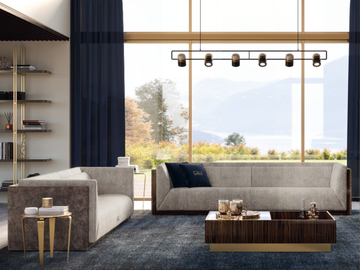 ROBERTO BARNINI - 3 seater fabric sofa by Barnini Oseo - view 3